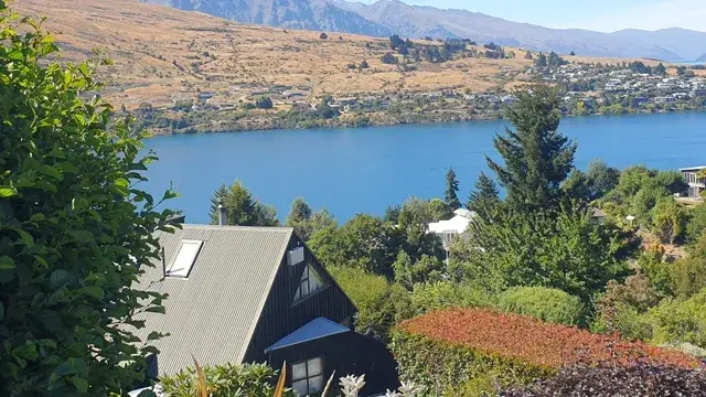 View from top of Ridge Resort out over the lake